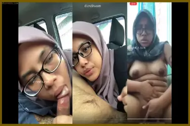 Jilbab Kacamata Nyepong Dimobil Crot Dimulut Bonus VCS